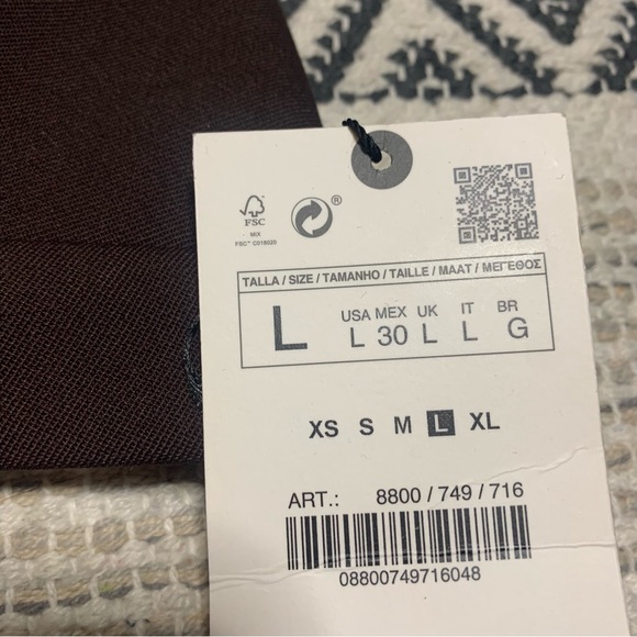 ZARA NWT Brown bra top Large - Picture 11 of 16